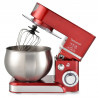 Mixer planetar Techwood TRO-1065, 1000W, 5 litri, 6 viteze, Pulse, Protectie la suprasarcina, Rosu/Inox