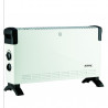 Convector electric Rosberg R51974FT, 2000W, 3 trepte, Ventilator turbo, Termostat, Protectie la supraincalzire, Alb