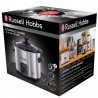 Aparat gatire lenta Slow Cooker Russell Hobbs Compact Home 25570-56, 145W, 2L, 3 setari de temperatura, Vas ceramic, Fara BPA si PFAS, Negru/Inox