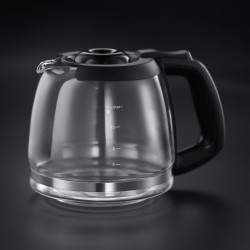Cafetiera Russell Hobbs Victory Grind & Brew 22000-56, 1025W, 1,5 L, 250 g, 12 cesti, Timer, Filtru incorporat, Negru/inox
