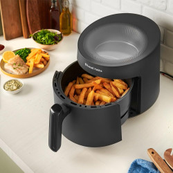 Russell Hobbs SatisFry Panoramic 27420-56 Hot Air Fryer, 1650W, 5.5 L, 10 Programs, Digital LED Display, Thermostat, Timer, Black