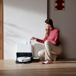 Прахосмукачка робот Roborock S8 Pro Ultra, 50W, Wi-Fi, 6000Pa, 750ml, 300m2, Автономия до 180min, Turbo, Гласови команди, Черен