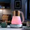 Електрическа кана Russell Hobbs Calm Kettle 27450-70, 2400W, 1.7 л, 40-100°C, Quiet Boil, Сензорни бутони, Звукови сигнали, 6 променящи се цветове, Защити, Без BPA и PFAS, Бял/златист