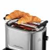Тостер за хляб Russell Hobbs Attentiv 26210-56, 1640W, 2 филии, 6 степени, Центриране, Сензорно управление, LED, Запаметяване, Високо повдигане, Без BPA и PFAS, Инокс/черен