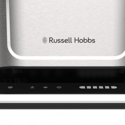 Russell Hobbs Attentiv 26210-56 Toaster, 1640W, 2-slice, 6 settings, Center-alignment, Touch controls, LED display, Memory function, High-lift, BPA- and PFAS-free, Stainless steel/black