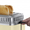 Russell Hobbs Retro Vintage Cream Toaster 21682-56, 1300W, 2-slice, 6 settings, Retro dial, Lift & Look, Quick Toast, Cream/Stainless Steel