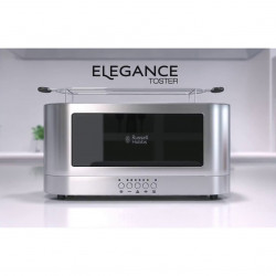 Τοστιέρα Elegance της Russell Hobbs 23380-56, 1420W, 2 φιλέτα, 6 μοίρες, Lift & Look, Inox/μαύρο