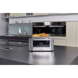 Russell Hobbs Elegance 23380-56 Toaster, 1420W, 2-slice, 6 settings, LED display, Lift & Look, Stainless Steel/Black