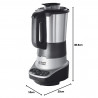 Блендер за супа с нагревател Russell Hobbs Soup & Blend 21480-56, 1200W, 1.75L, 8 програми, Звук, Поддържане на топлина, Черен/инокс
