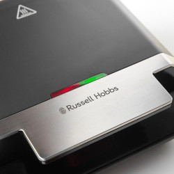 Τοστιέρα σάντουιτς Russell Hobbs Creations 26800-56, 750W, 4 φέτες, Αντικολλητικές πλάκες, Γρήγορη θέρμανση, Ενδείξεις, Μαύρο/inox