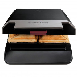 Τοστιέρα σάντουιτς Russell Hobbs Creations 26800-56, 750W, 4 φέτες, Αντικολλητικές πλάκες, Γρήγορη θέρμανση, Ενδείξεις, Μαύρο/inox