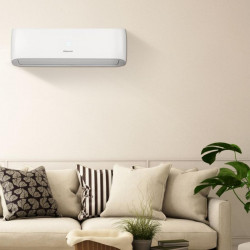 Aparat de aer conditionat inverter Hisense Easy Smart CA70BT1A, 24000 BTU, 48 m², A++, Silentios, FreezeProtect pana la -15°C, Alb
