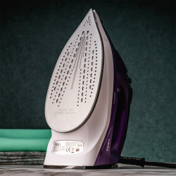 Fier de calcat Oliver Voltz OV51050E, 2400W, 220 ml, Auto-curatare, Violet/Negru
