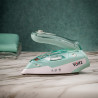 Oliver Voltz OV51050K Travel Iron, 1100W, 55 ml, Foldable, Overheat Protection, Turquoise/White