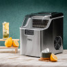 Παγομηχανή Oliver Voltz OV51447D, 170W, 22kg/24h, 3.2L, 24 τετραγωνικοί κύβοι ανά κύκλο λειτουργίας, Inox