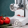 Oliver Voltz OV51991D Meat Grinder with Tomato Attachment, 2000W, Reverse Function, Accessories, White