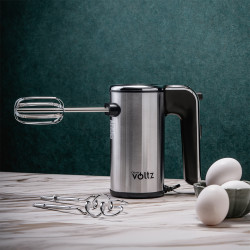Oliver Voltz OV51110J Hand Mixer, 500W, 5 speeds, Turbo, Accessories, Stainless Steel