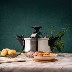 Χύτρα ταχύτητος Rosberg R51311A7, 7l, Επαγωγή, Inox