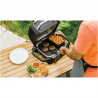 Ninja OG701EU Electric Smoker Grill, 2400W, Up to 260°C, Internal Amino Ceramic Coating, Woodfire, Gray