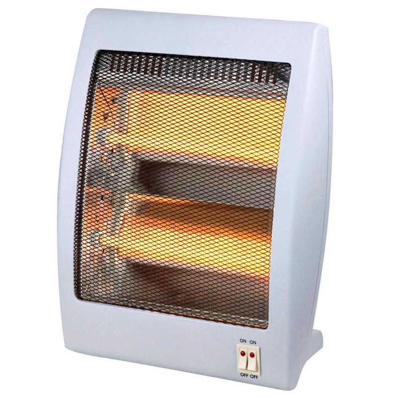 Кварцова печка LAMARQUE LQH-3325, 800W, 10 м2, 2 степени, Изключване при падане/наклон, Дръжка, Бял