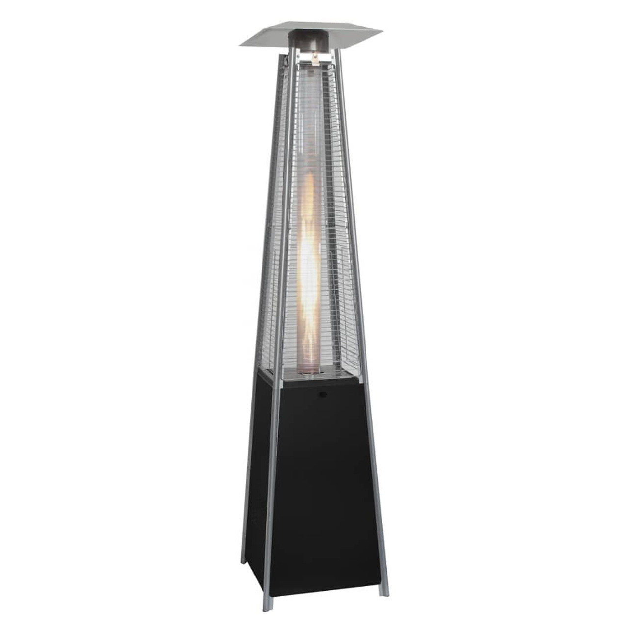 Газова печка за отопление тип пирамида ELITE ODRGH-1303GR, 13 kW, 35 м2, Пиезо запалване, Защита при накланяне, Колелца, Черен/сив