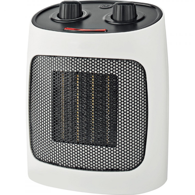 Κεραμική θερμαντική σόμπα ELITE ECH-1373, 2000W, Έως 20 m2, 2 λειτουργίες, Φωτεινή ένδειξη, Προστασία από ανατροπή, Λευκό/μαύρο