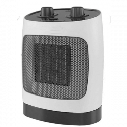 Aeroterma ceramica ELITE ECH-1374, 2000W, Pana la 20 m², 2 trepte, Oscilatie, Indicator luminos, Protectie la rtsturnare, Alb/Negru