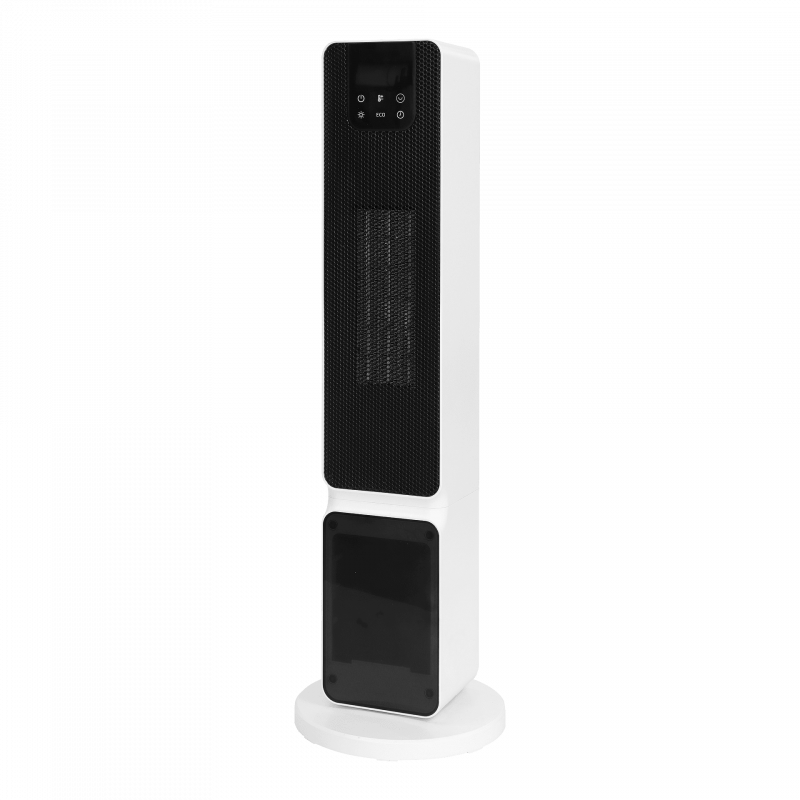ELITE ECHTD-1377 κεραμική θερμάστρα στήλης, 2000W, 20 m2, Αυτόματη ταλάντωση, Κεραμική θερμάστρα PTC, Τηλεχειριστήριο, Λευκό/μαύρο