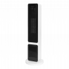 Керамична печка за отопление тип колона ELITE ECHTD-1377, 2000W, До 20 м2, Автоматична осцилация, Дистанционно, Бял/черен