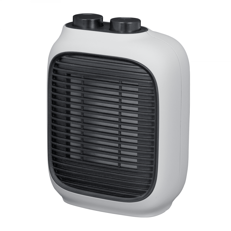 Aeroterma ELITE EFH-1382, 1500W, 15 m², Protectie la supraincalzire, Termostat reglabil, Picioare rabatabile, Alb/Negru