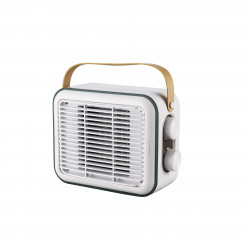 ELITE EFHR-1383 Retro Fan Heater, 1500W, Up to 15 m², PTC Heater, 3 Settings, Tip-Over Protection, White/Mustard