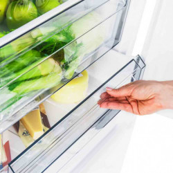 Muhler NFC185WE Refrigerator with Freezer, 323 L, Energy Class E, No Frost, Reversible Door, Display, R600a, White