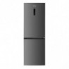 Muhler NFC185IE Refrigerator with Freezer, 323 L, Energy Class E, No Frost, Reversible Door, Display, R600a, Dark Gray
