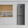 Muhler NFC185IE Refrigerator with Freezer, 323 L, Energy Class E, No Frost, Reversible Door, Display, R600a, Dark Gray