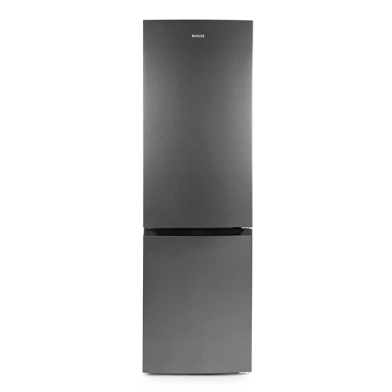 Muhler NFC180IE Refrigerator, 252 L, Energy Class E, No Frost, Reversible Door, R600a, Stainless Steel