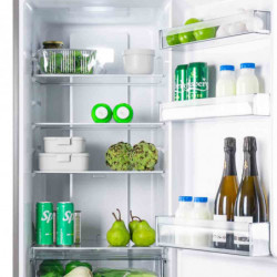 Muhler NFC180IE Refrigerator, 252 L, Energy Class E, No Frost, Reversible Door, R600a, Stainless Steel