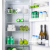 Muhler NFC180IE Refrigerator, 252 L, Energy Class E, No Frost, Reversible Door, R600a, Stainless Steel