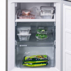 Muhler NFC180IE Refrigerator, 252 L, Energy Class E, No Frost, Reversible Door, R600a, Stainless Steel