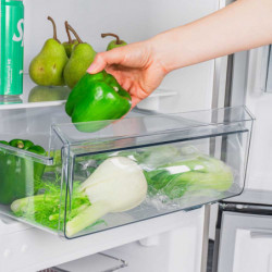 Muhler NFC180IE Refrigerator, 252 L, Energy Class E, No Frost, Reversible Door, R600a, Stainless Steel