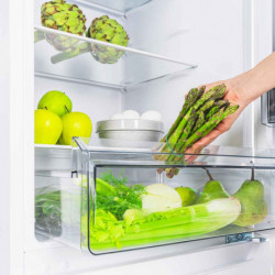 Хладилник с фризер Muhler SC180WE, 262 л, Клас Е, Реверсивна врата, R600a, Бял