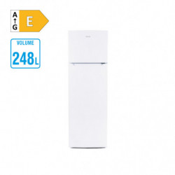 Muhler SUF166WE Refrigerator with Freezer, 248 L, Energy Class E, Reversible Doors, R600a, Stainless Steel