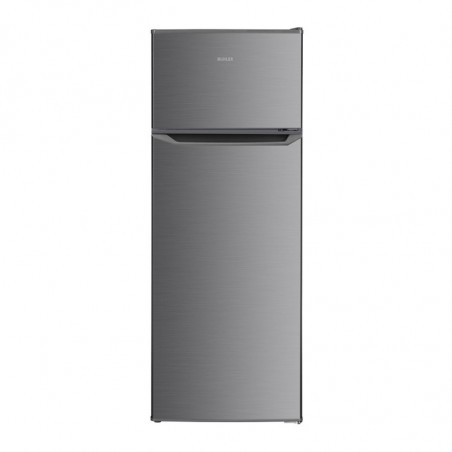 Muhler SUF144IE Refrigerator with Freezer, 206 L, Energy Class E, Reversible Door, R600a, Stainless Steel