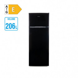 Muhler SUF144BE Refrigerator with Freezer, 206 L, Energy Class E, Reversible Door, R600a, Black