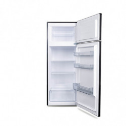 Muhler SUF144BE Refrigerator with Freezer, 206 L, Energy Class E, Reversible Door, R600a, Black