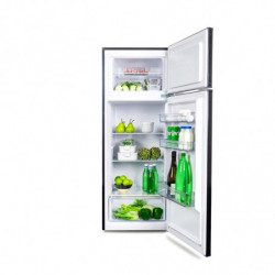 Muhler SUF144BE Refrigerator with Freezer, 206 L, Energy Class E, Reversible Door, R600a, Black