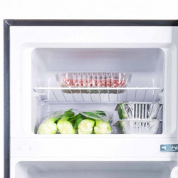 Muhler SUF144BE Refrigerator with Freezer, 206 L, Energy Class E, Reversible Door, R600a, Black