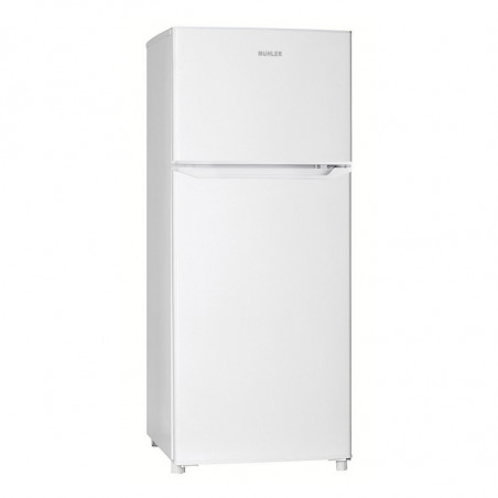 Muhler SUF123WE Refrigerator with Freezer, 151 L, Energy Class E, Reversible Doors, R600a, Stainless Steel