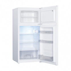 Muhler SUF123WE Refrigerator with Freezer, 151 L, Energy Class E, Reversible Doors, R600a, Stainless Steel