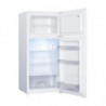Muhler SUF123WE Refrigerator with Freezer, 151 L, Energy Class E, Reversible Doors, R600a, Stainless Steel