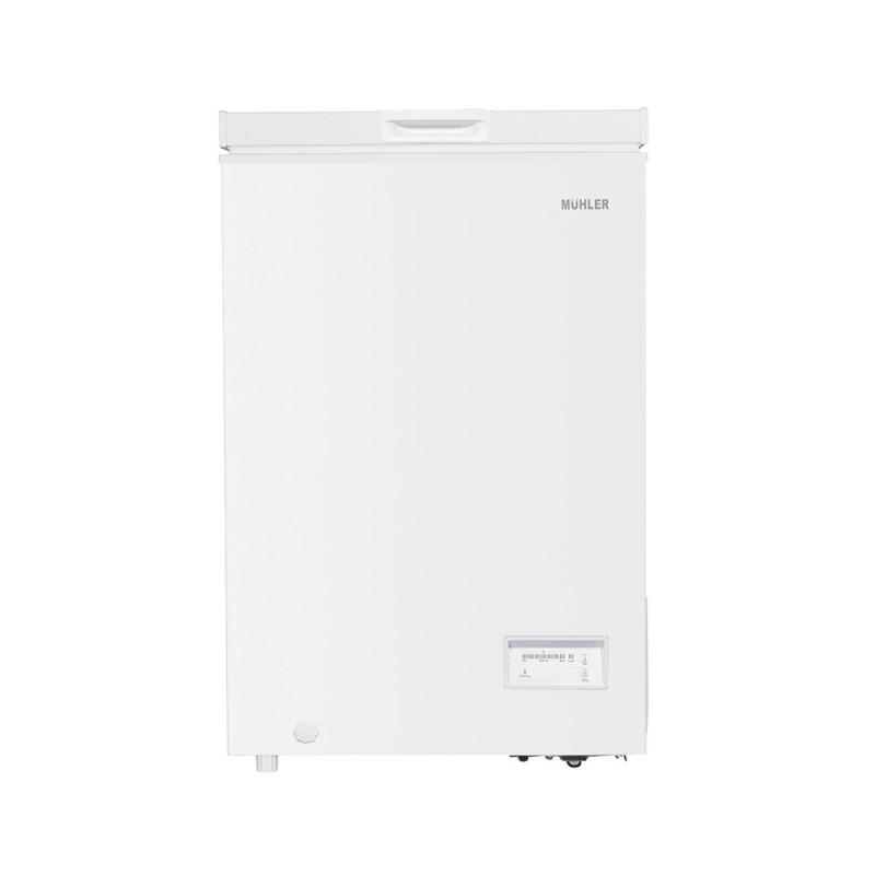 Muhler CF120WE Chest Freezer, 98 L, Energy Class E, 40 dB, R600a, White